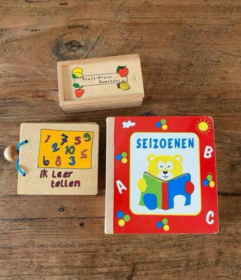 Educatief houten speelgoed, Ophalen of Verzenden, Zo goed als nieuw, Taal en Lezen
