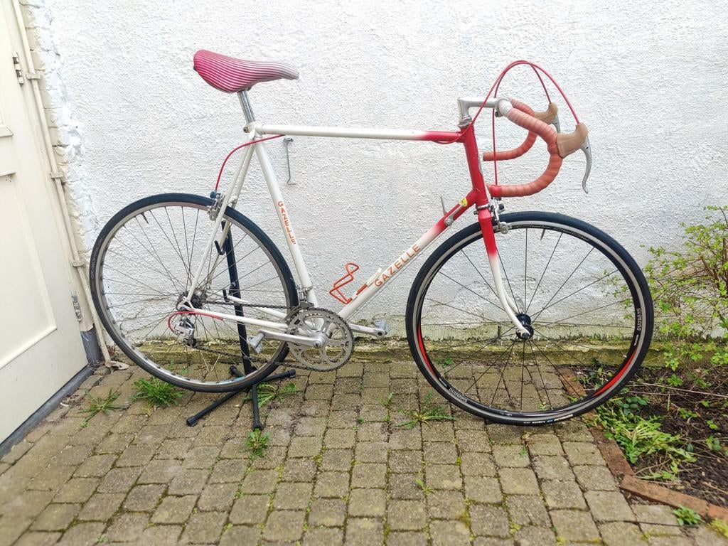 Mooie Vintage Gazelle racefiets (62cm!), Fietsen en Brommers, Fietsen | Racefietsen, Ophalen, 28 inch, Staal, Heren
