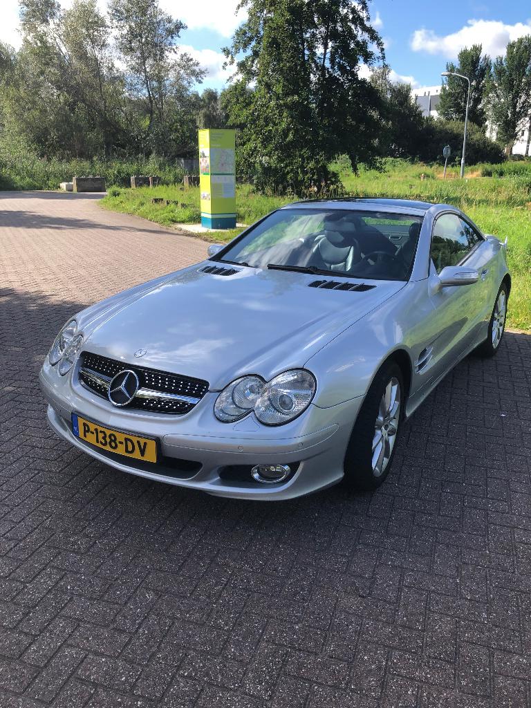 Mercedes-Benz SL 3.5 Sl350 Roadster AUT 2007 Grijs, Auto's, Mercedes-Benz, Automaat, Achterwielaandrijving, Zwart, Cabriolet