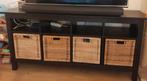 IKEA Hemnes TV-meubel/dressoir zwartbruin (excl manden), Ophalen, Gebruikt, 150 tot 200 cm, Minder dan 100 cm