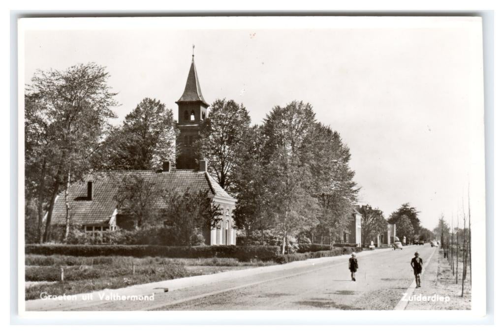 Valthermond, Zuiderdiep. Lees beschrijving, Verzamelen, Verzenden, 1940 tot 1960, Ongelopen, Drenthe