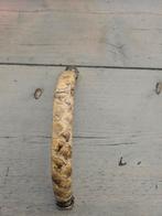 Buddha to buddha armband 20 cm met slangenleer, Ophalen of Verzenden, Zo goed als nieuw, Zilver, Zilver