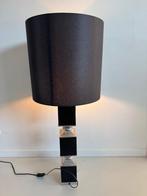 Design tafellamp zwart met grote kap 40 cm – XL lamp, Ophalen, Gebruikt, Design, 75 cm of meer