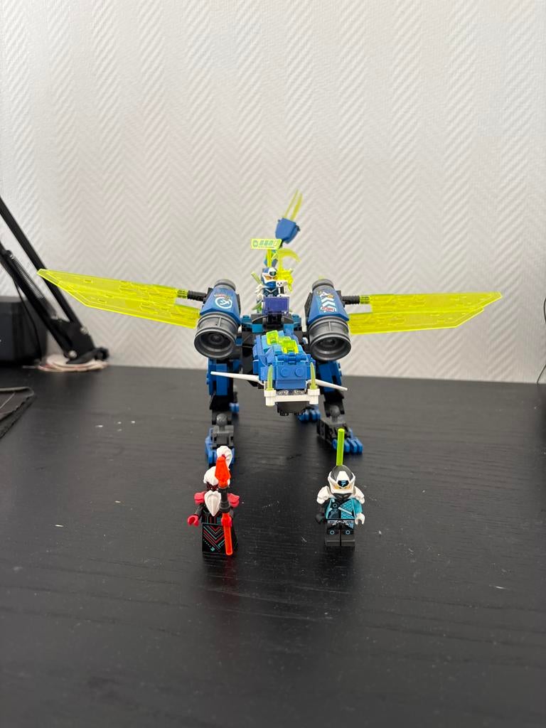 LEGO Ninjago Jay's Cyber Draak 71711 - Zo goed als nieuw, Lego, Ophalen of Verzenden, Zo goed als nieuw, Compleet