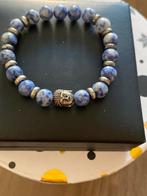 Mooie armband met blauwe kralen en Boeddha bedel, Overige materialen, Blauw, Nieuw, Ophalen of Verzenden