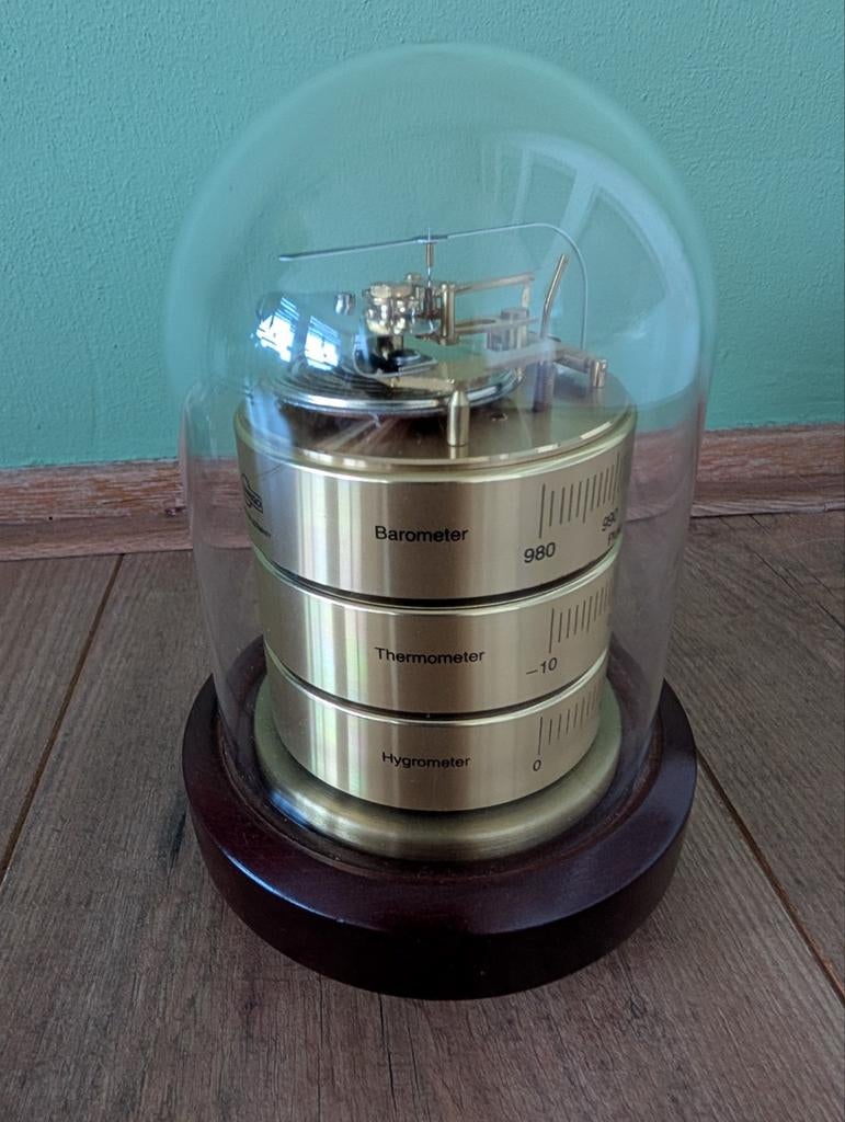 Barigo weerstation met barometer, thermometer, hygrometer, Ophalen of Verzenden, Zo goed als nieuw