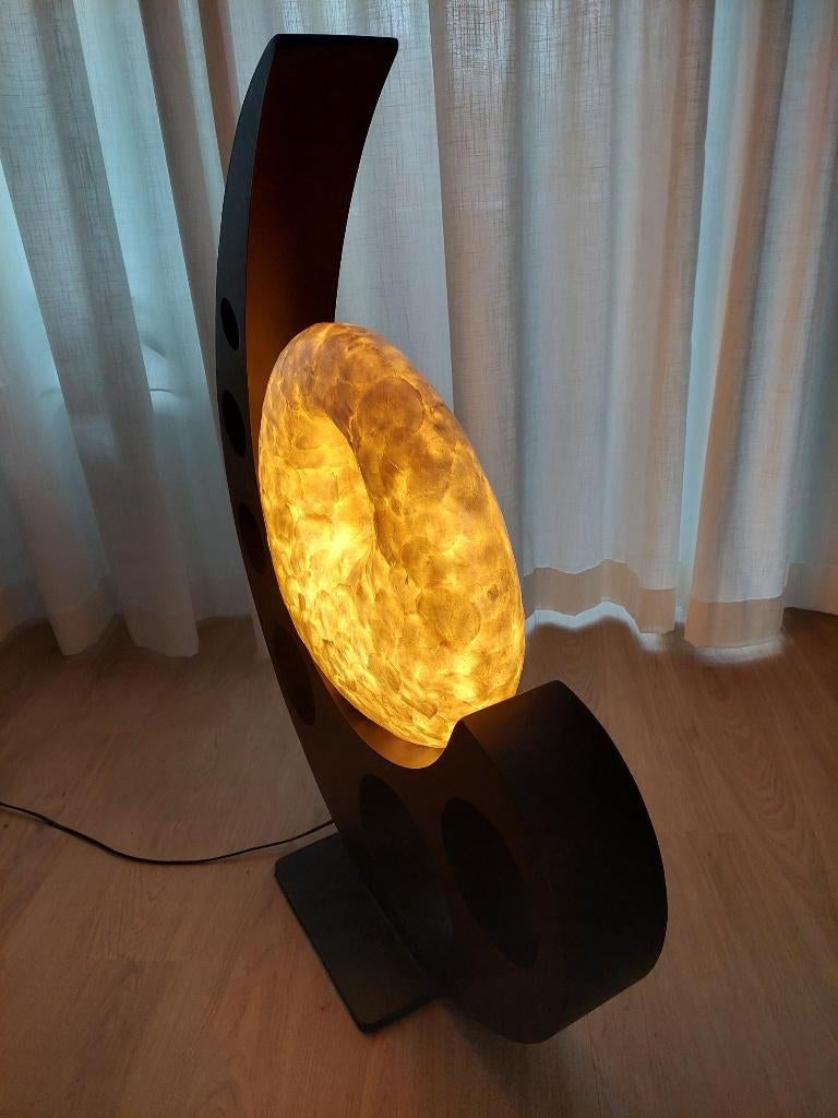 Unieke designlamp staande lamp., Huis en Inrichting, Ophalen, Gebruikt, Overige materialen, Minder dan 100 cm
