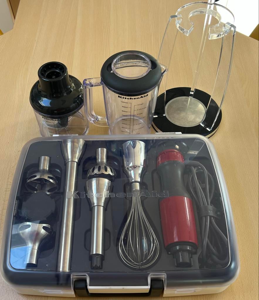 KitchenAid Staafmixer met accessoires en standaard, Ophalen, Zo goed als nieuw, Blender