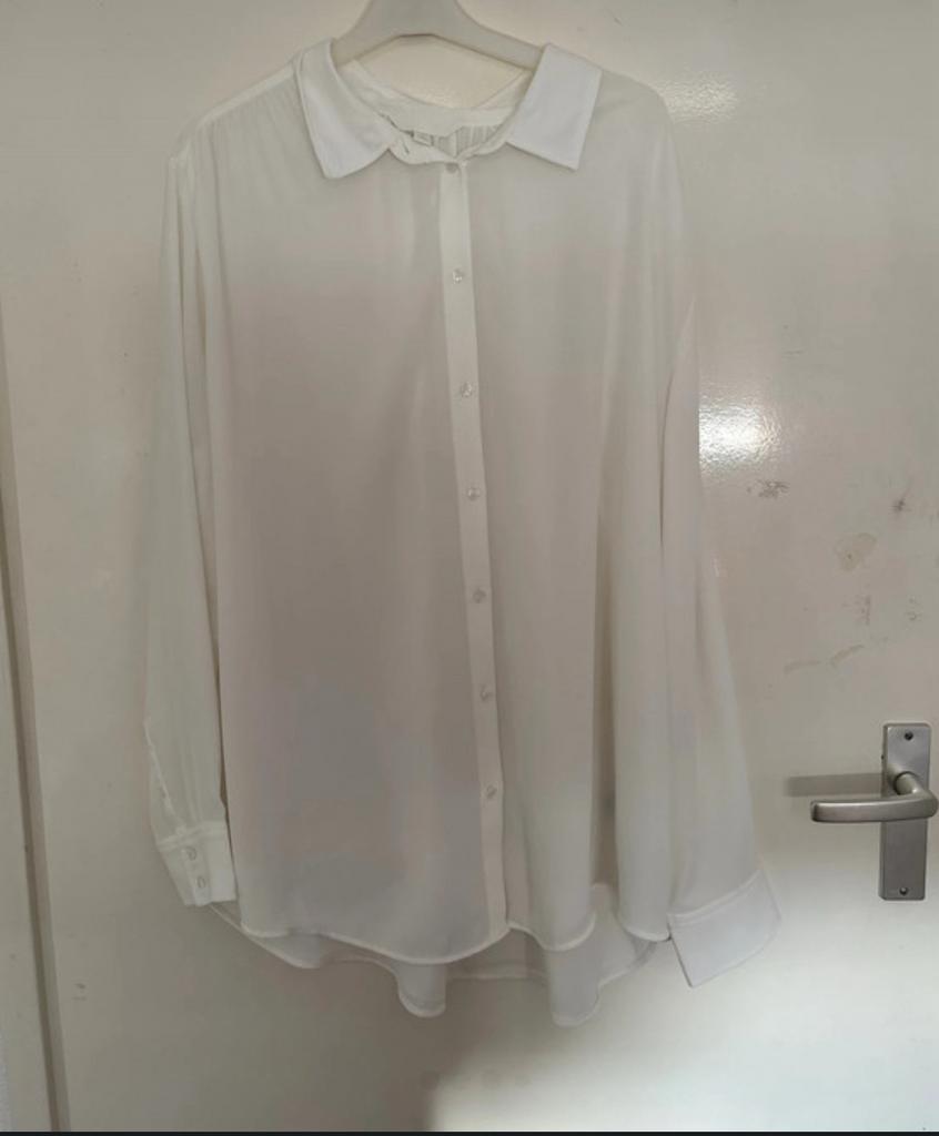 Witte blouse, Ophalen, Nieuw, Maat 46/48 (XL) of groter, Wit