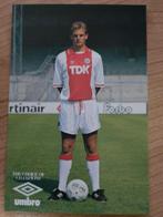 Ronald de Boer Ajax fotokaart - Vintage voetbal memorabilia, Verzenden, Zo goed als nieuw, Ajax, Spelerskaart