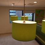 Groene plafondlamp hanglamp lampen ronde kap, Ophalen, Gebruikt