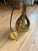 Tafel hang lamp goud glas, Ophalen of Verzenden, Glas, Minder dan 50 cm, Gebruikt