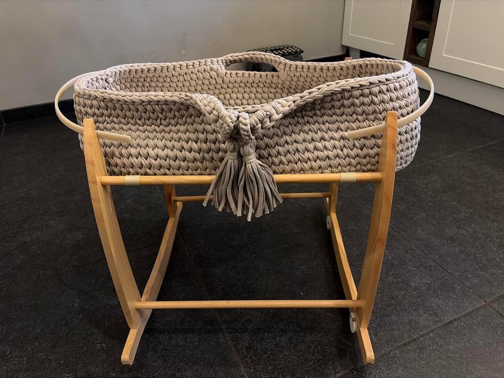 Mozes mand/wiegje met standaard, Kinderen en Baby's, Babywiegjes en Ledikanten, Ophalen, Zo goed als nieuw, Wieg