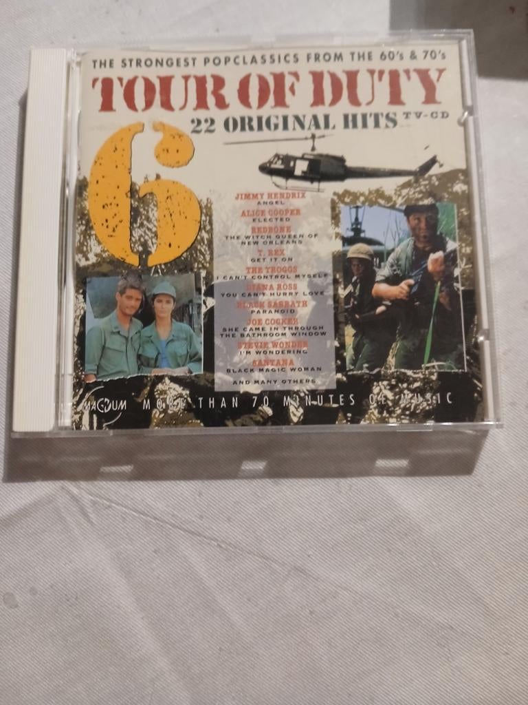 Tour of Duty TV-CD: Popklassiekers uit de jaren '60 & '70, Cd's en Dvd's, Cd's | Filmmuziek en Soundtracks, Gebruikt, Ophalen of Verzenden