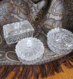 Oude glazen bonbon/sieraden bakjes, Ophalen of Verzenden