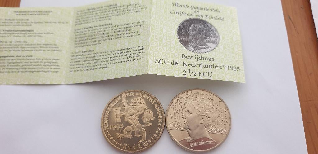 3059 bevrijdings ecu 2 1/2 der nederlanden 1995, Verzenden, Overige materialen