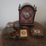 Oude tartan look klok, Antiek en Kunst, Ophalen of Verzenden