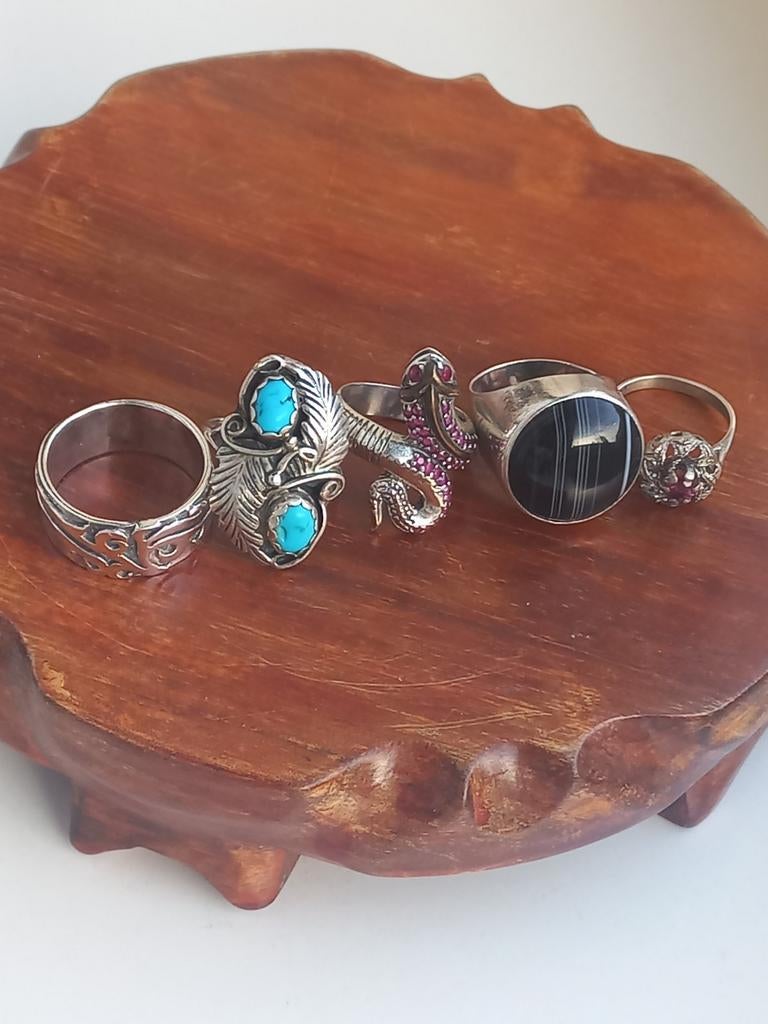 Mooie kwaliteit zilveren ringen., Ophalen of Verzenden, Zilver