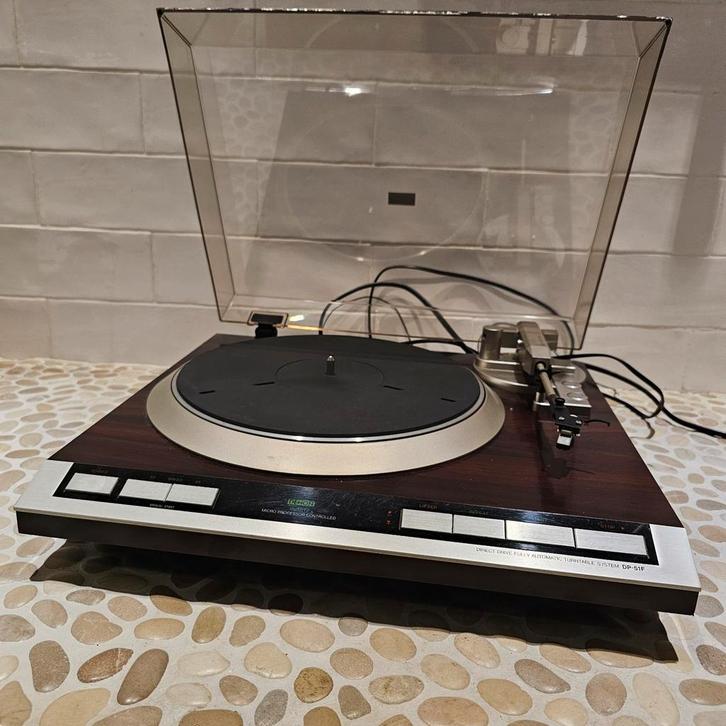 Denon DP 51F Quartz DD Palisander,geserviced, izgst,garantie, Audio, Tv en Foto, Platenspelers, Refurbished, Platenspeler, Overige merken
