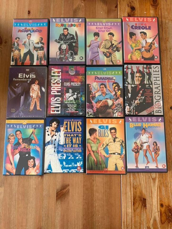 Elvis Presley DVD Collectie - 12 origineel pakket partij, Cd's en Dvd's, Dvd's | Muziek en Concerten, Gebruikt, Alle leeftijden