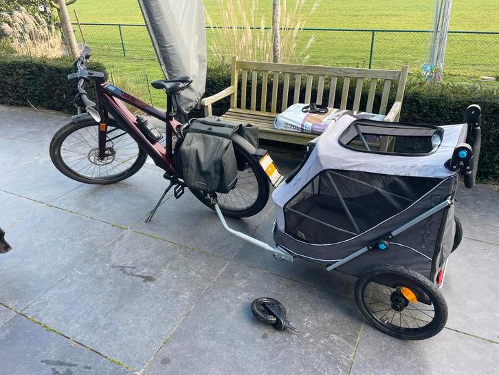 Trixie Hondenkar Maat M - Compact en Gebruiksvriendelijk, Fietsen en Brommers, Fietsaccessoires | Aanhangers en Karren, Zo goed als nieuw