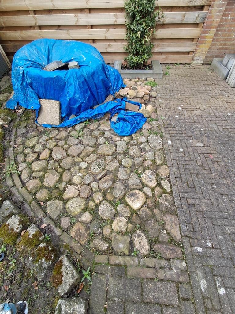 Partijtje veldkeien, Tuin en Terras, Grind, Keien en Split, Ophalen