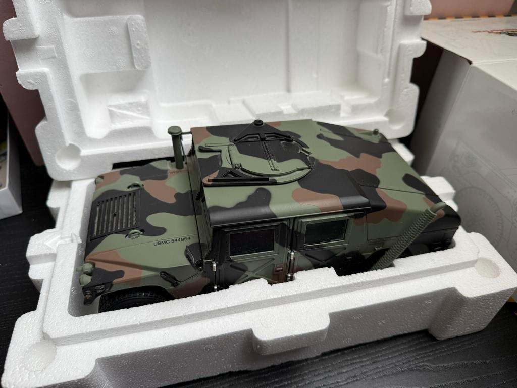 Exoto ThunderTrac Hummer H1 1/18 - Zeer Gedetailleerd, Ophalen of Verzenden, Gebruikt, Auto, Overige merken