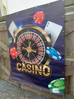 Casino banners huren - decoratie casino huur € 7,50 prr stuk, Ophalen, Zo goed als nieuw, Overige