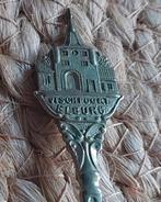 OUD VERZILVERD LEPELTJE VISCH POORT ELBURG, Ophalen of Verzenden