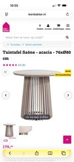 Tuintafel Saône - acacia - 76xØ80 cm, Tuin en Terras, Ophalen, Nieuw, Rond, Hout