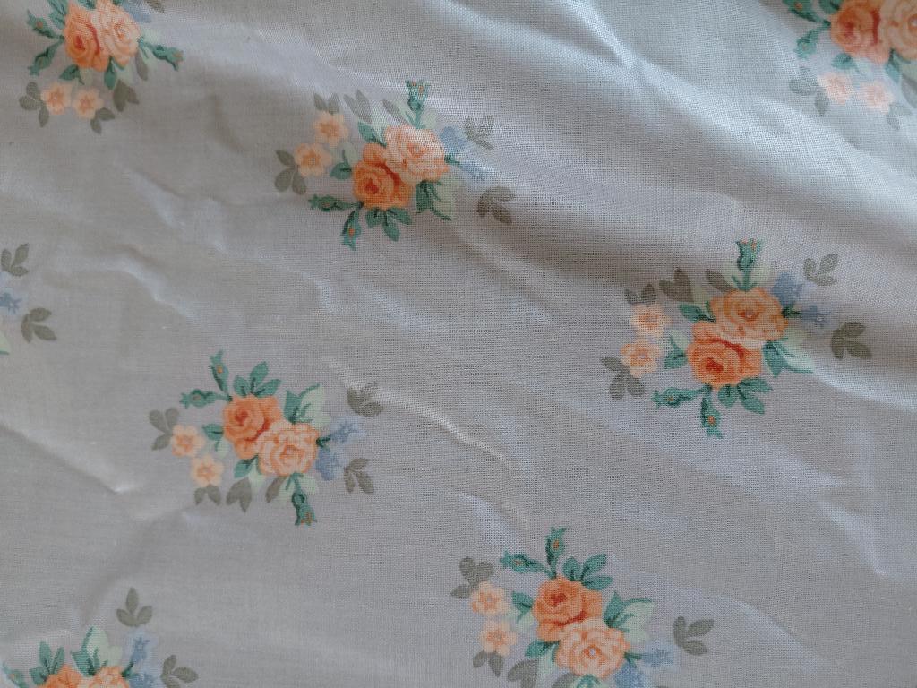 Stof Laura Ashley design 35 meter, 120 cm of meer, Ophalen of Verzenden, Katoen, Grijs