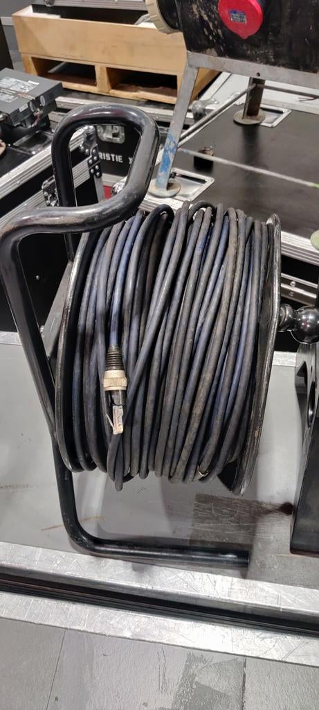 Stalen Ethercon Haspel CAT-5 90 Meter - Defect, Ophalen, Niet werkend
