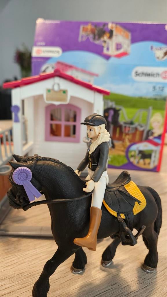 Schleich Horse Club Paard met Ruiter 42437, Ophalen of Verzenden, Zo goed als nieuw, Jongen of Meisje