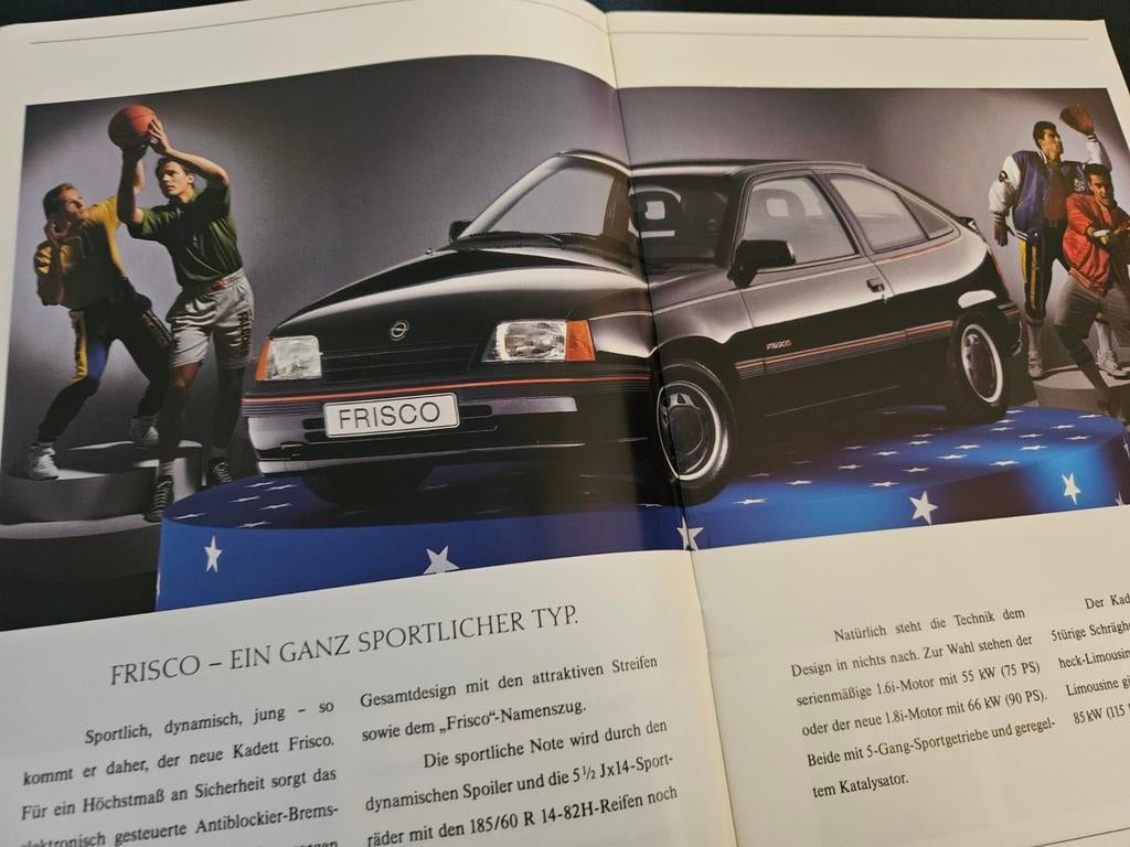 Brochure Opel Kadett Editions 1990 oa GSi Champion, Ophalen of Verzenden, Zo goed als nieuw, Opel