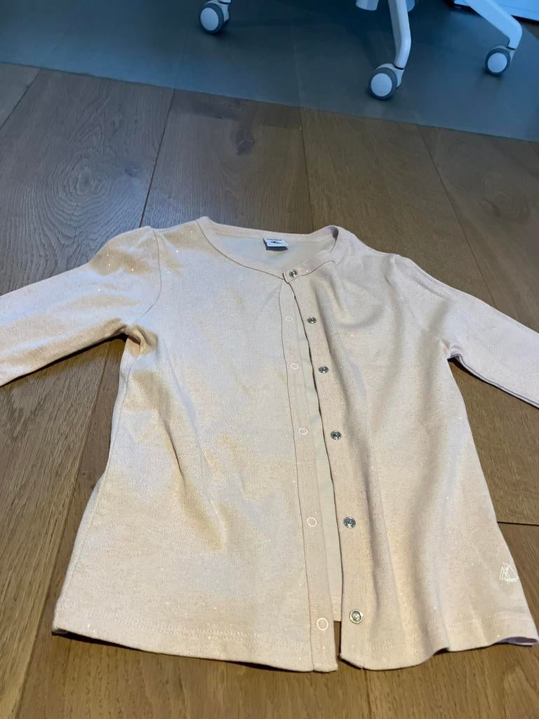 Goud licht glitter vestje 10 jaar, Kinderen en Baby's, Kinderkleding | Maat 140, Ophalen, Zo goed als nieuw, Meisje, Trui of Vest