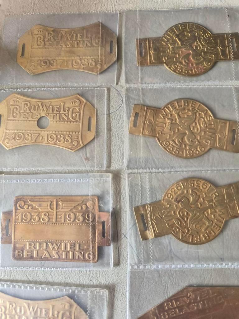 Rijwiel belasting  plaatjes, Ophalen of Verzenden