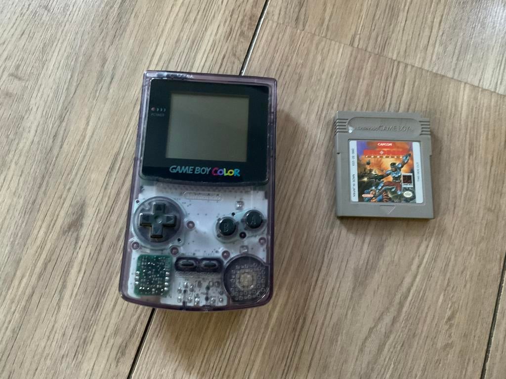 Game Boy Color - Transparant  met Spel, Spelcomputers en Games, 1 speler, Ophalen of Verzenden, Gebruikt, Vanaf 3 jaar