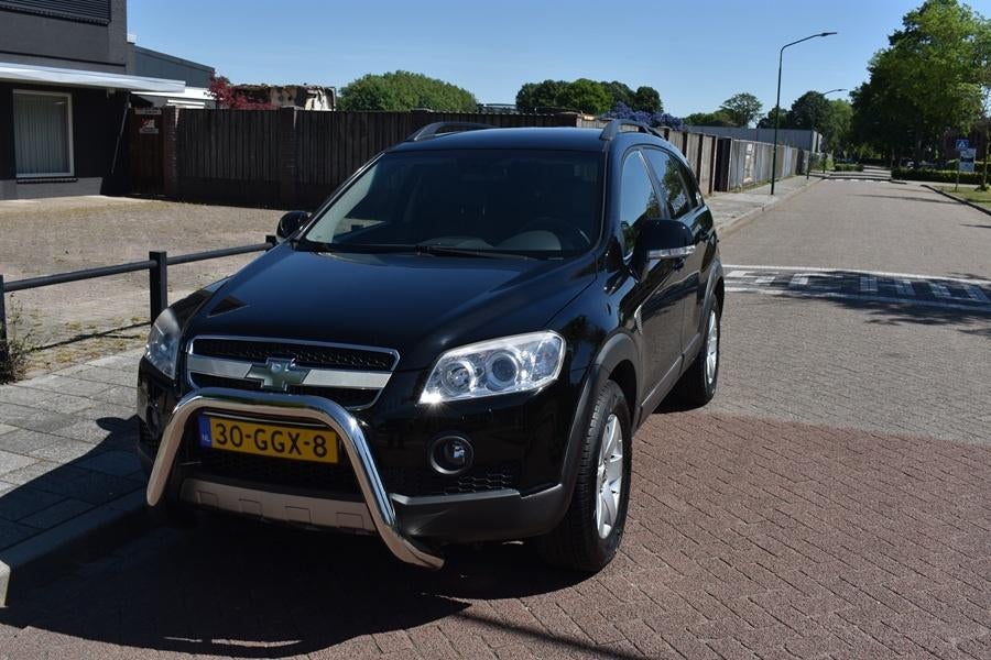 Chevrolet Captiva 2.4 4WD 7 persoons 2008 Zwart MOTOR STUK, Voorwielaandrijving, 136 pk, 4 cilinders, 7 stoelen