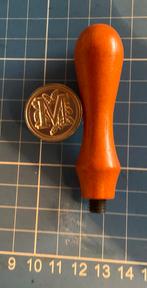 Wax stempel,  met handvat. Letter M, Ophalen of Verzenden, Zo goed als nieuw