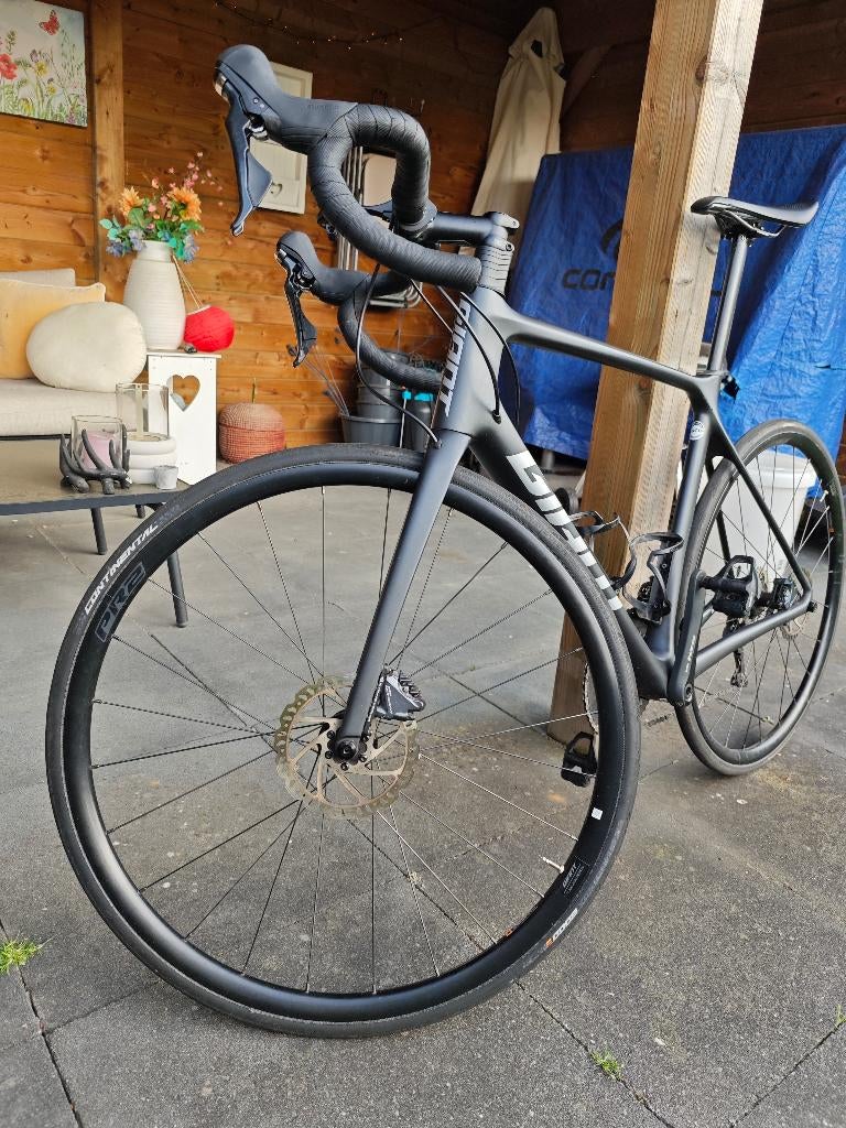Giant TCR Advanced 2 Disc Carbon Racefiets Maat ML met PM, Ophalen, 28 inch, Carbon, Heren