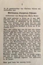 Hermanus Josephus Nijdam Erica 1885, Ophalen of Verzenden