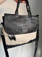 Vintage Y2K koeienprint leren tas, Vintage, Schoudertasje, Vintage, Ophalen of Verzenden