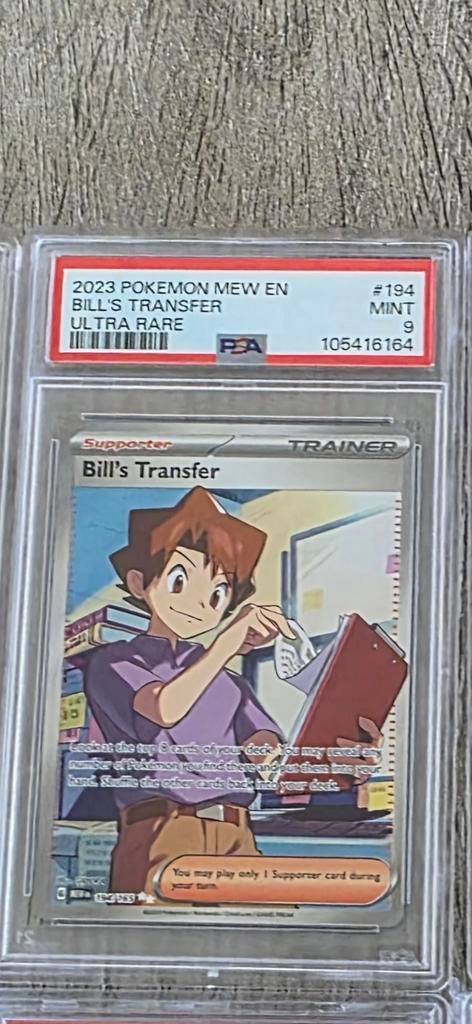 Bill's Transfer 151 PSA 9 - Iconische Pokémon Kaart, Ophalen of Verzenden