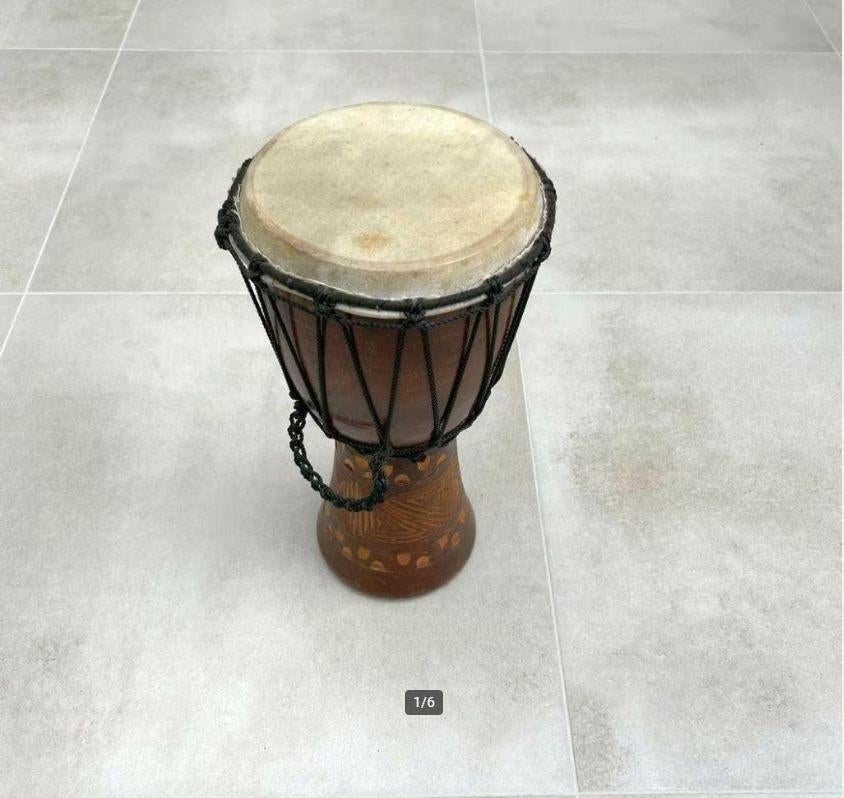 Grote djembé drum, tamtam 40 cm, Muziek en Instrumenten, Ophalen of Verzenden, Zo goed als nieuw, Trommel