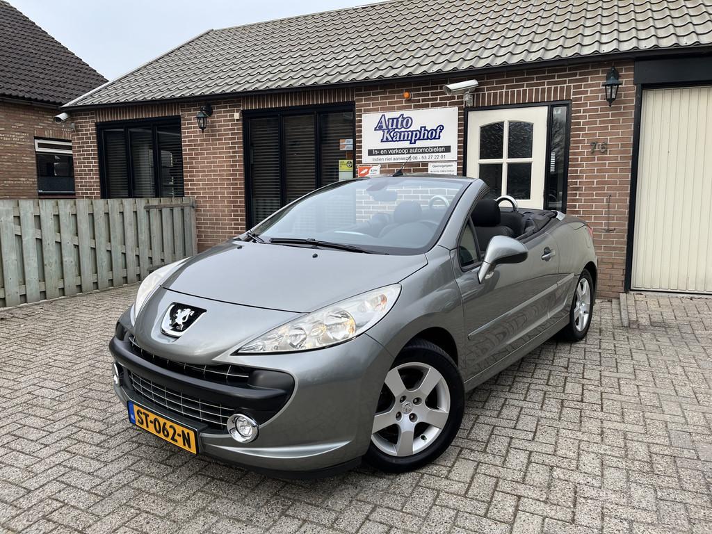 Peugeot 207 CC 1.6 VTi Airco Nieuwe A.P.K. (bj 2008), Voorwielaandrijving, Gebruikt, Zwart, 4 cilinders