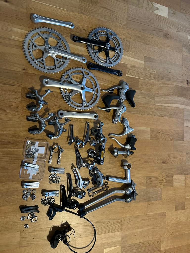 Racefiets crankstellen remmen Campagnolo Shimano Dura Ace, Fietsen en Brommers, Fietsonderdelen, Ophalen of Verzenden, Racefiets