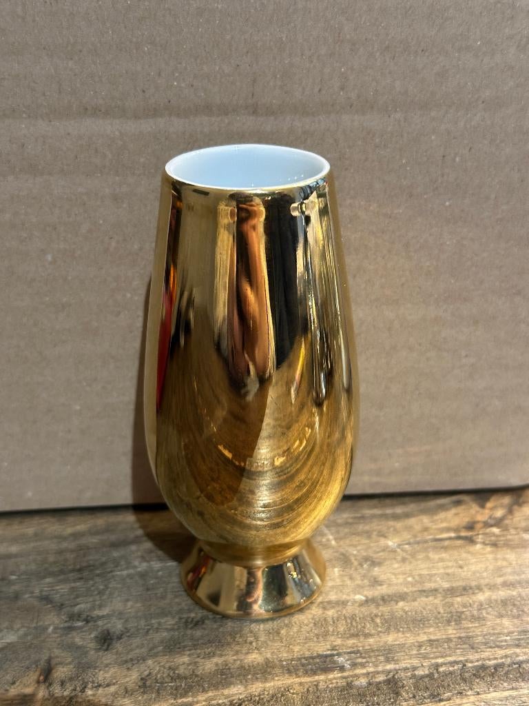 Alessi miniatuur “Make Up” vaas goud - Alessandro Mendini, Ophalen of Verzenden
