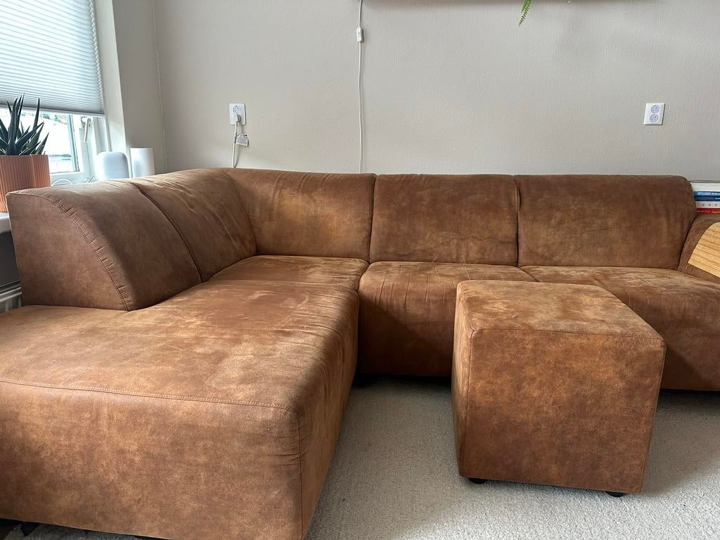 Leen Bakker hoekbank links - Nino, Huis en Inrichting, Ophalen, 250 tot 300 cm, Gebruikt, 100 tot 125 cm