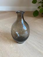 Glazen rookglas vaasje, Zwart, Ophalen of Verzenden, Minder dan 50 cm, Glas