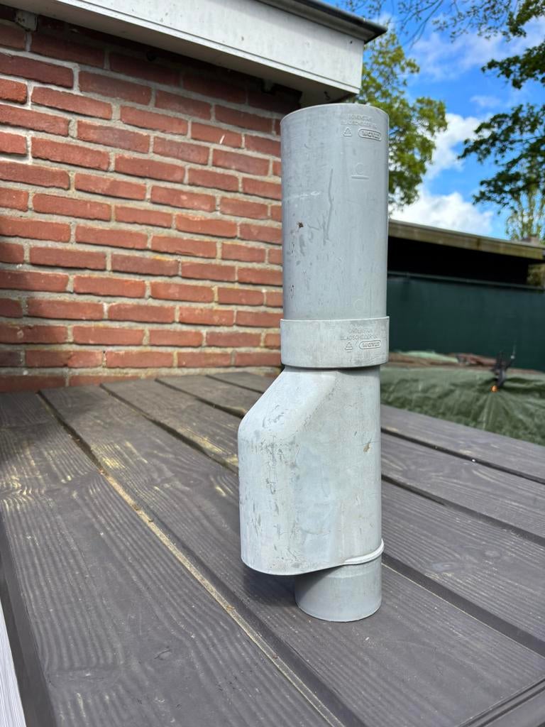 Bladscheider pvc regenpijp 80, Doe-het-zelf en Verbouw, Buizen en Afvoer, Pvc, Ophalen of Verzenden, Zo goed als nieuw, Minder dan 2 meter